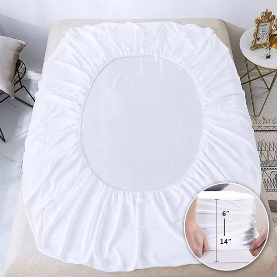 Rabatt wasserdichter, hypoallergener Matratzenbezug aus Baumwolle für Babybetten